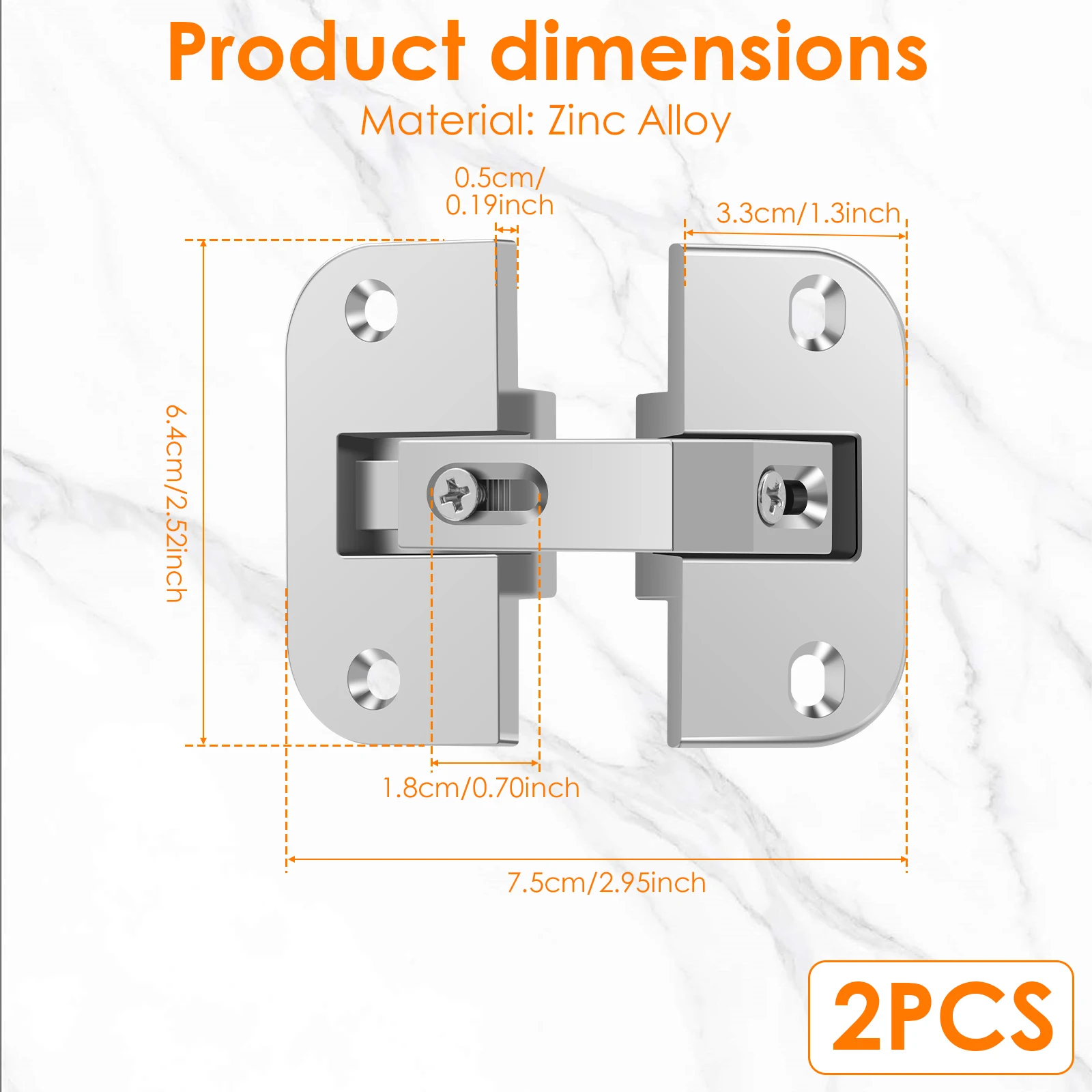 2 Pcs Adjustable Pie Cut Corner Hinge Zinc Alloy Cabinet Door Hinge Concealed Sturdy Kitchen Corner Cabinet Hinge Bifold Doors