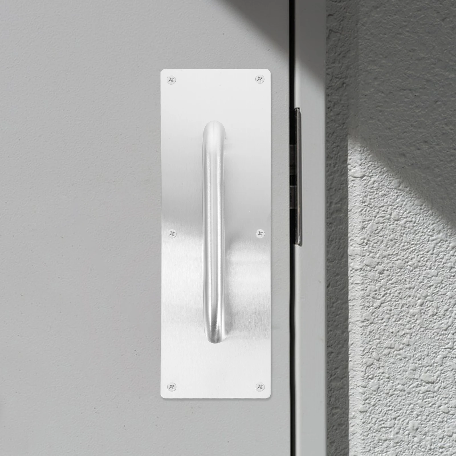 

2pcs Stainless Steel Push Pull Plate Handle Heavy Duty Fire Barn Sliding Cabinet Garage Door Hardware Decorative Pull Handle