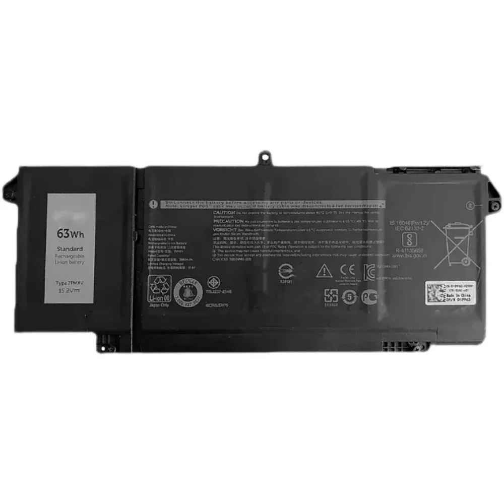 15.2V New 7FMXV 4-Cells Laptop Battery For DELL Latitude 13 14 5320 2-in-1 Latitude 5320 7320 7420 7520 4M1JN HDGJ8 TN2GY 0TN2GY