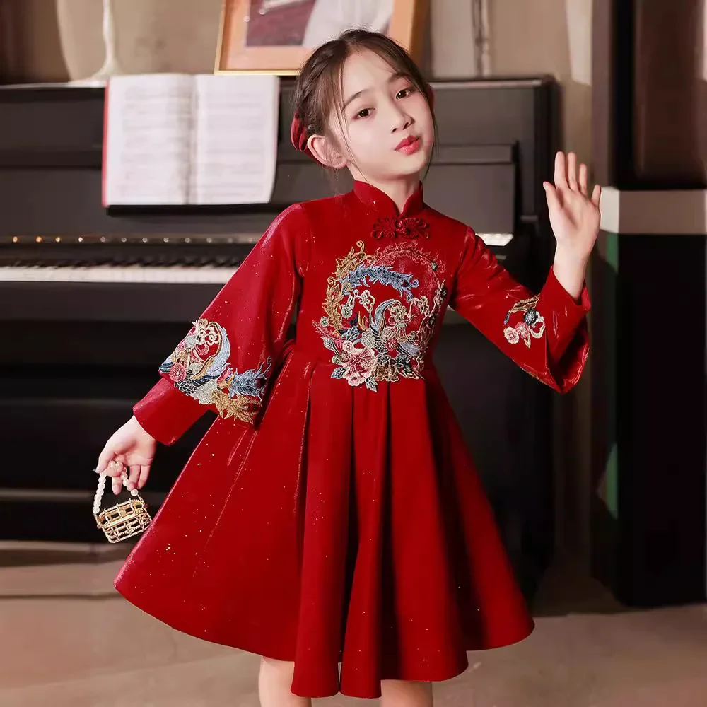 Children Clothes Girl Dress for Wedding Children's Dresses for Elegant Girls Dresses 2 to 8 Years Junina Party Dress Baby Kid