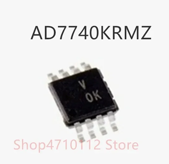 NEW 10PCS/LOT AD7740KRMZ AD7740KRM AD7740K AD7740 MARKING VOK MSOP-8