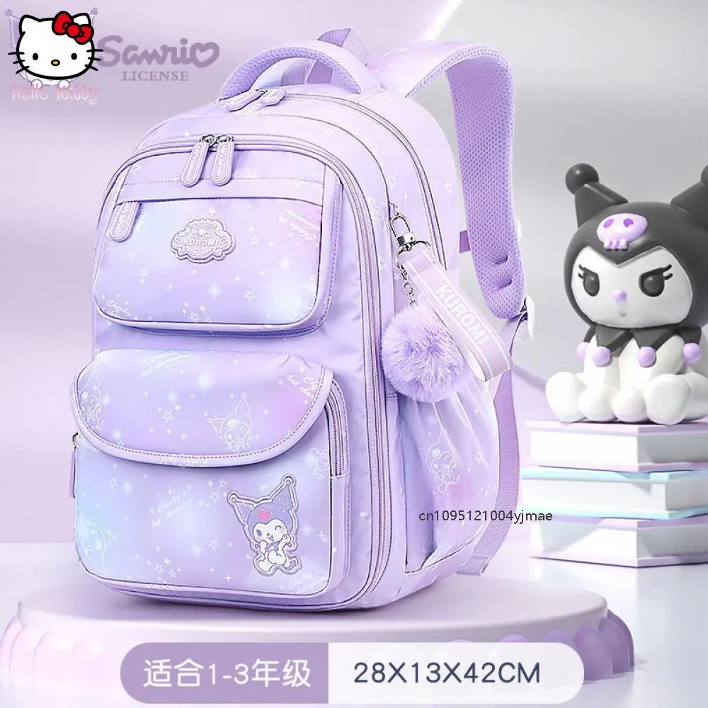 حقيبة ظهر جديدة للأطفال من Sanrios Anime Cinnamoroll حقيبة ظهر ذات سعة كبيرة حقيبة كتف ميلودي كورومي كارتونية للطلاب