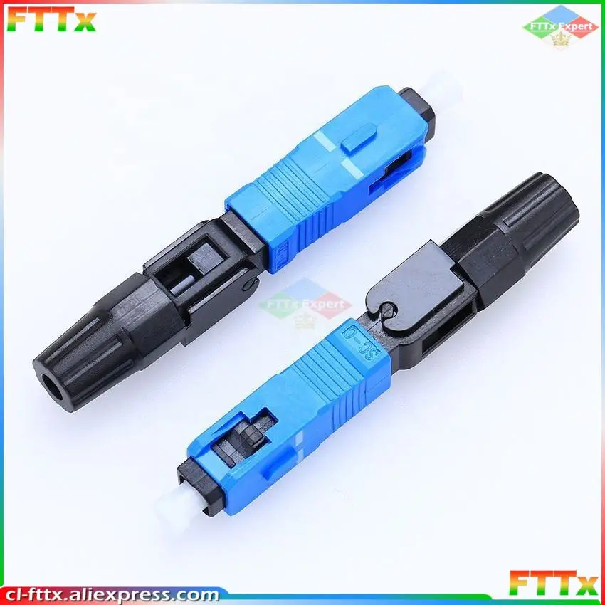 

Quick Field Assembly FTTH Embedded Fiber Optic Fast Connector SC UPC Single Mode Fiber Optic Adapter SC UPC Cold Connection