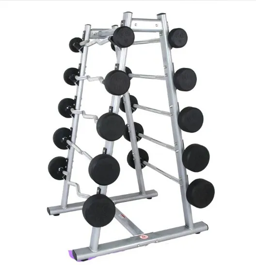 Fixed Barbell Storage Rack Chinese Factory Direct Straight/Curl Bar Holder