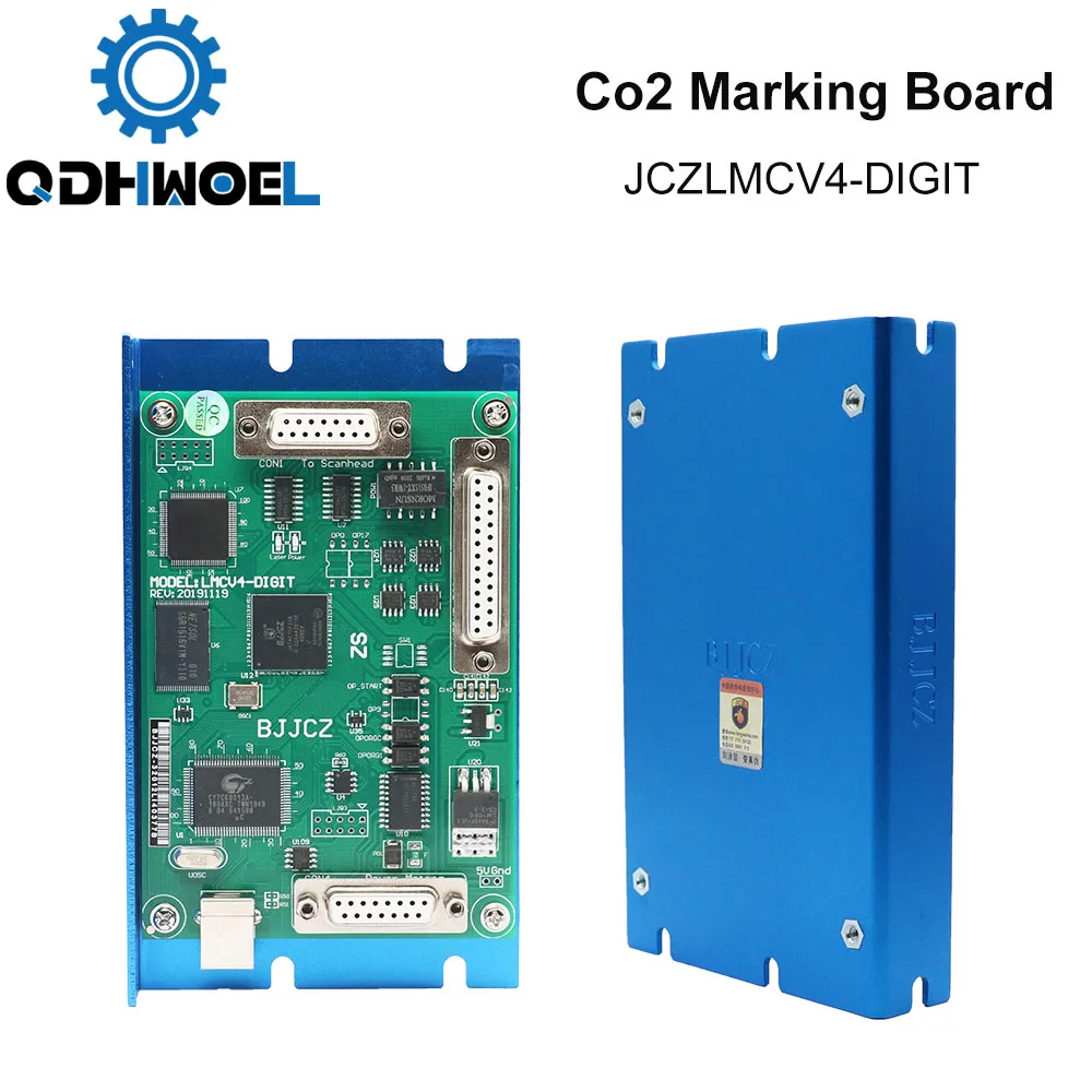 Imagem -06 - Qdhwoel Co2 Laser Marking Controller Jcz Lmcv4-digit Marking Board Bjjcz Ezcad para 10.6um Laser Tube rf Tube