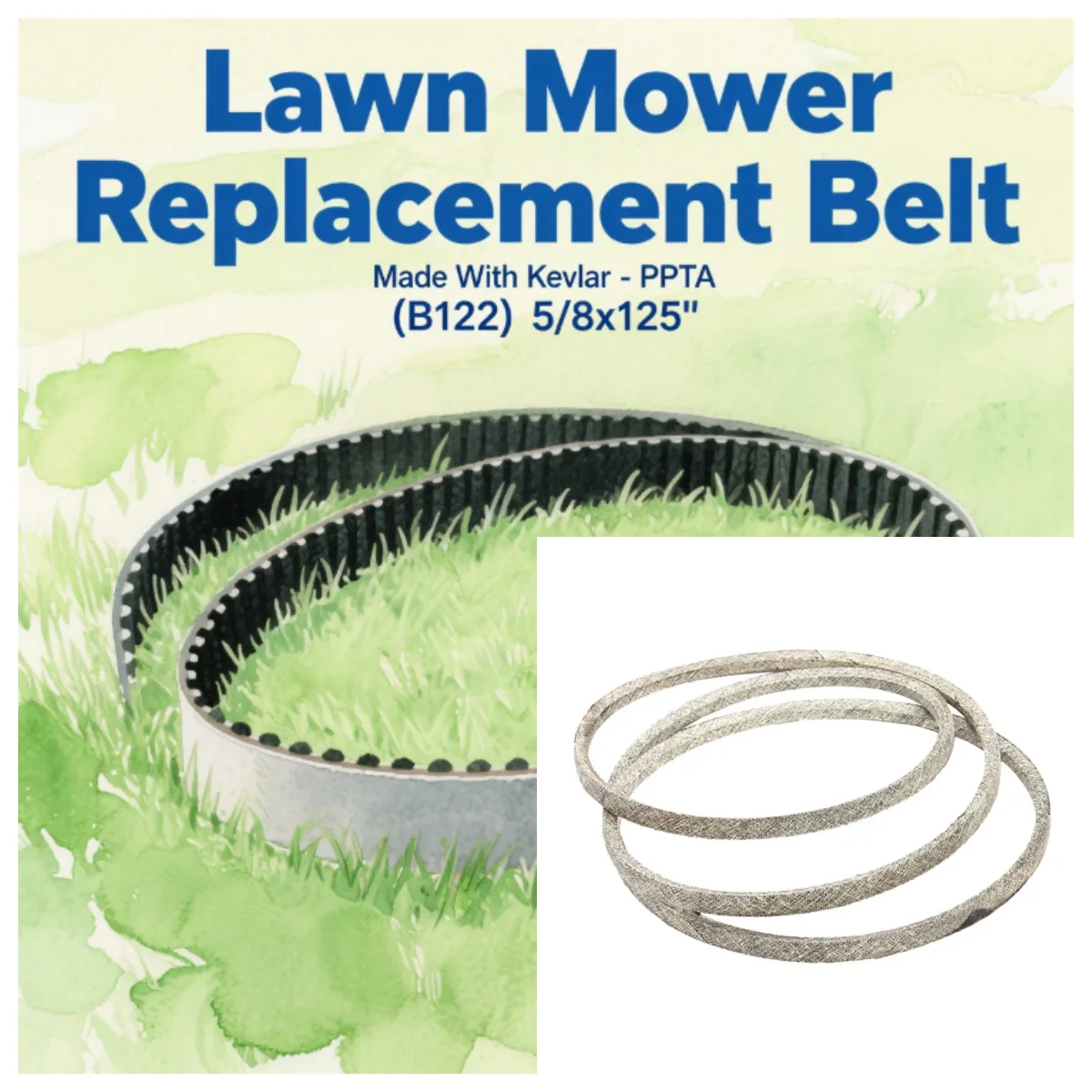 

Accessories for Vehicles Lawn Mower 5/8"x125" V-belt 425 445 455,X700-X749 B122 M120381 for J/ohn Deere M138692 Made with Kevlar