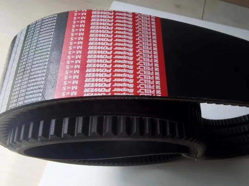 Cosechadora cinturón para vehículo completo cinturón triangular etiqueta roja cinturón dentado de aramida