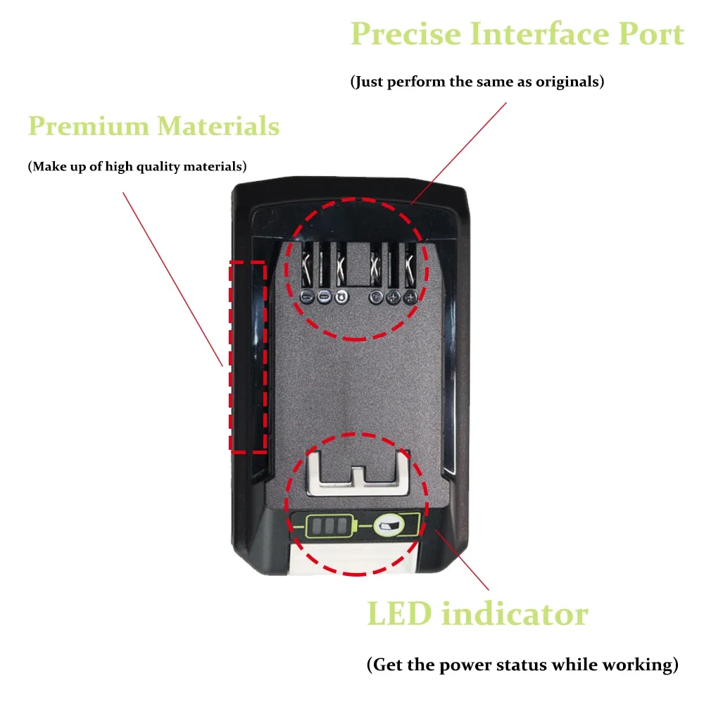 for Greenworks 24V 6000mAh 20352 22232 2400702 24352 MO24B410 HT24B210 29322 29842 29852 BAG708 BAG711 Battery