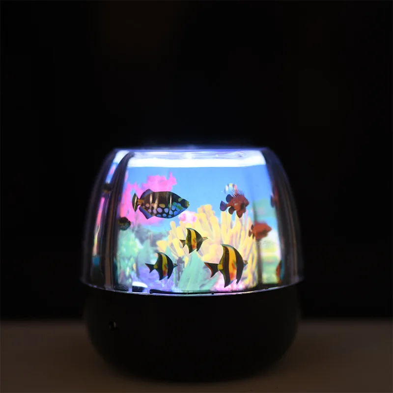 Modern simple projection light rotating ocean light new Tecchi children bedroom atmosphere light eye protection