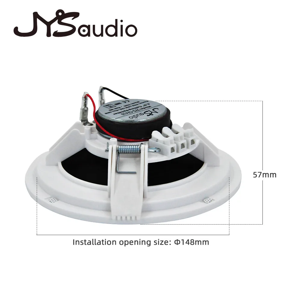 10W PA System Mini Passive Ceiling Speaker HiFi Stereo Sound 8ohm Background Music Full Range Loudspeaker for Kitchen Amplifier