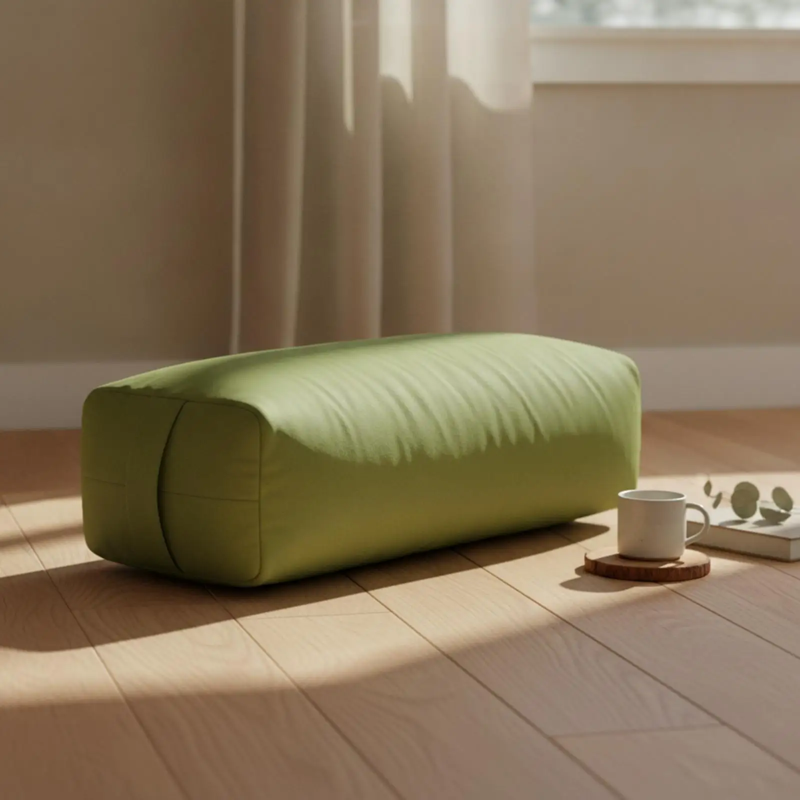 Stretching Support Cushion Pillow Cylindrical Stretching Support Cushion Supportive Cushion Cushioned Padded for Yogis