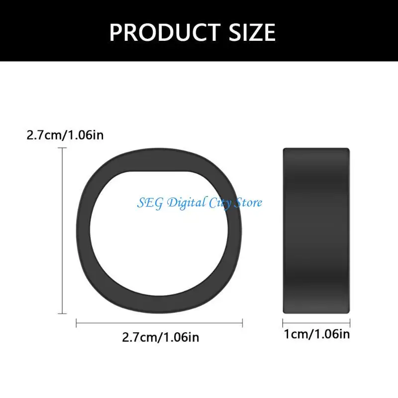 

U75B Silicone Cover for RingConn Gen 2 Intelligent Rings Lightweight Antislip Design