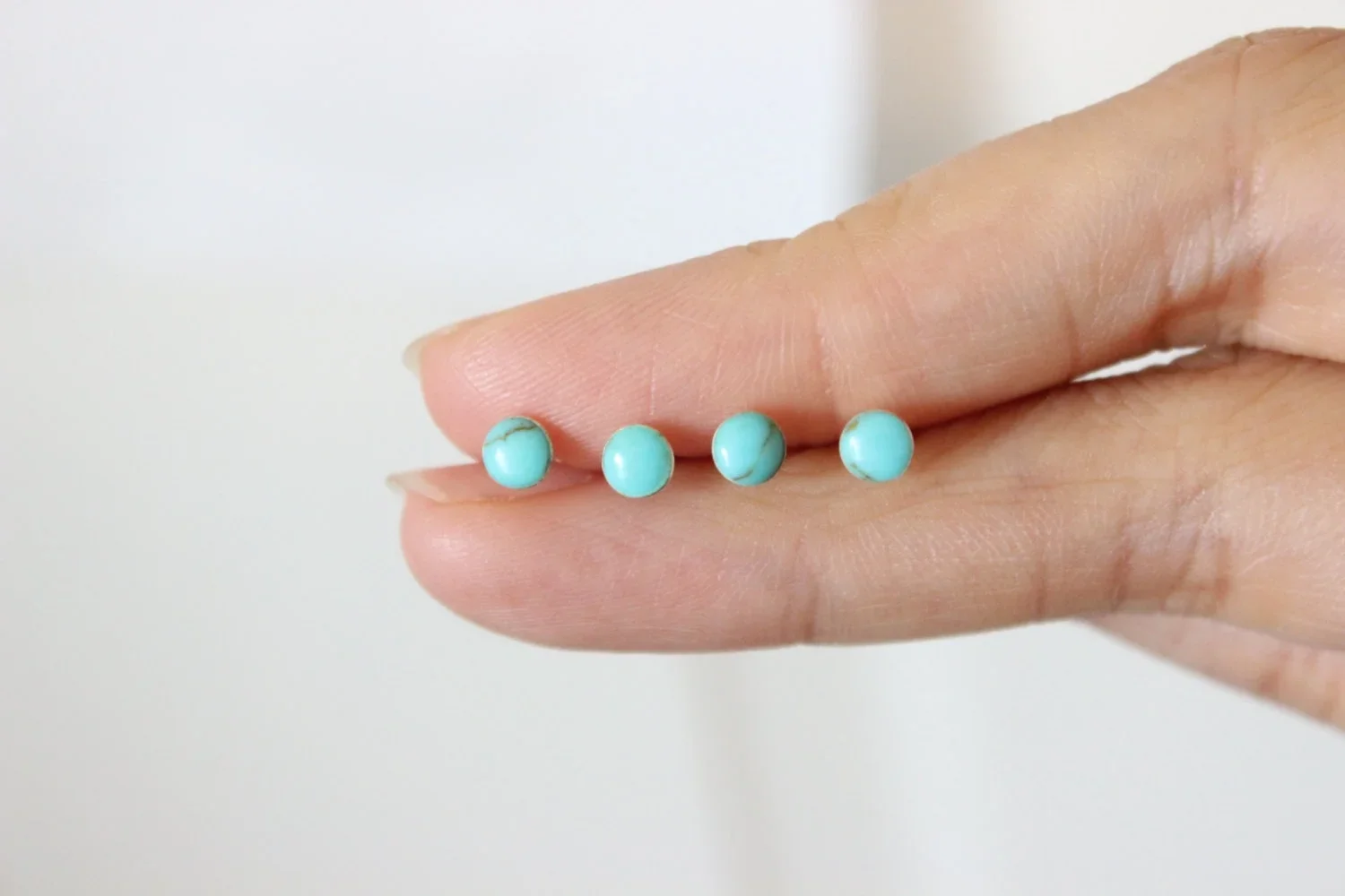 Tiny Turquoise Stud…