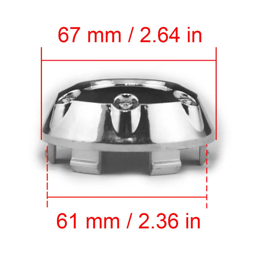 4pcs 67mm Wheel Center Caps For Car Rim Alloy Hub Cover Styling Refits Chrome ABS Plastic Auto Hubcap Accessories