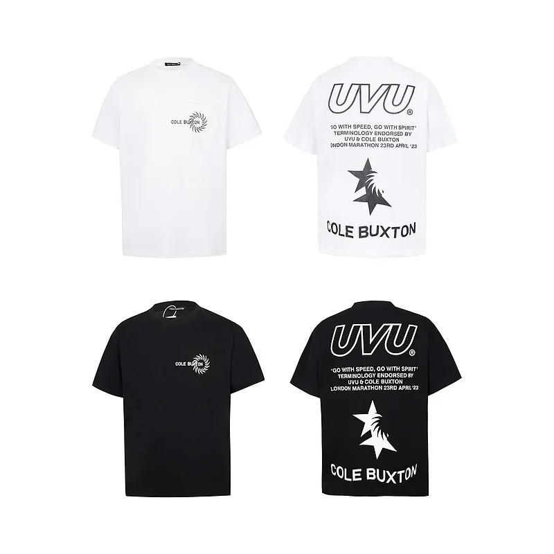 

Cole Buxton Premium Streetwear Hip-Hop Versatile Short-Sleeve American Casual Oversized Popular Couple T-Shirt for Men