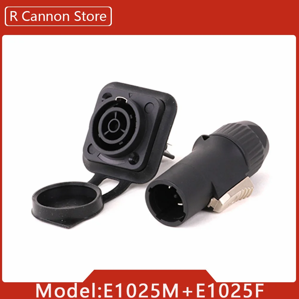 10 stks 3 Pins In/Uitgang Waterdichte Vergrendeling Powercon Stekker Vrouwelijke Chassis Draad Kabel Connectors PA66 Materiaal IP65 Grade