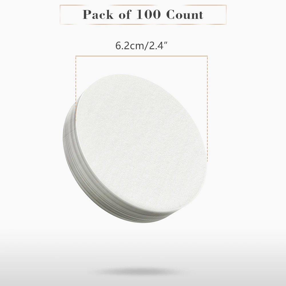 100pcs Coffee Filters Paper For   Hoop Coffee Brewer Replacement Espresso Filter Papers For Coffee Filter Cup Accessories