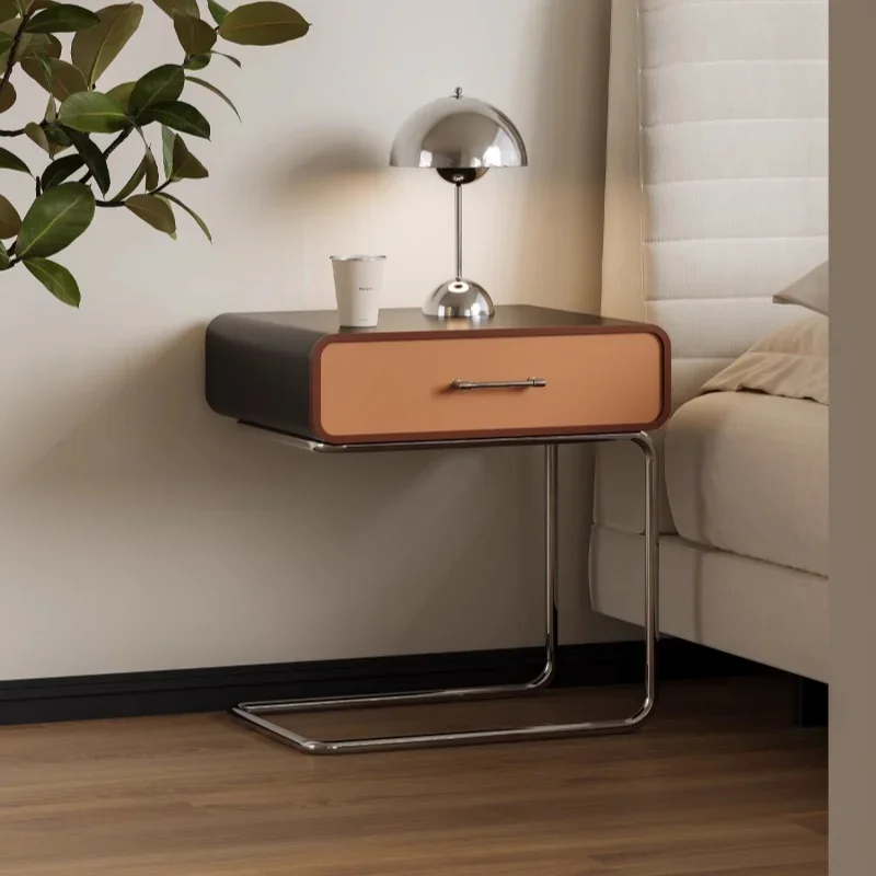 Minimalist Modern Bedside Table Wall Mounted Wooden Nightstand Elegant Bedroom Furniture Space Saving Luxury Home Design