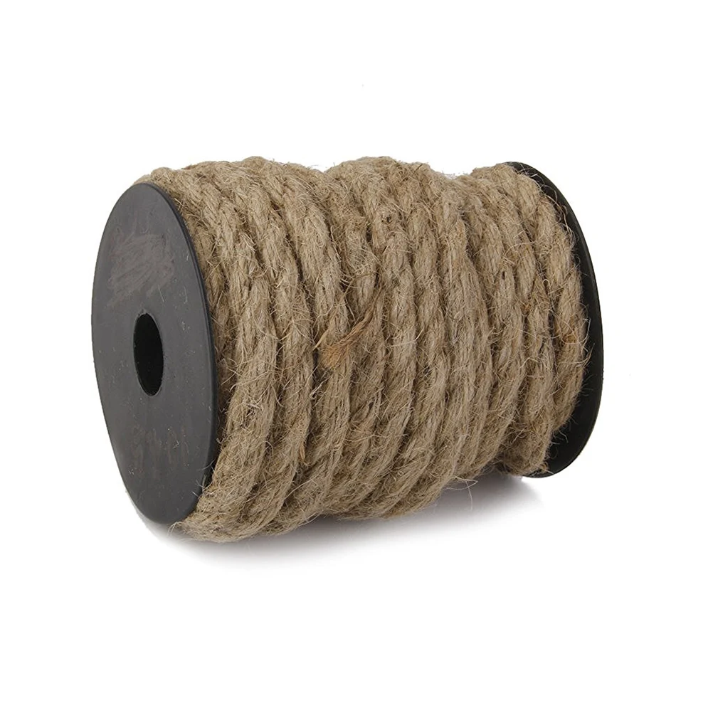 

10 1Cm Natural Jute Twine Roll Burlap Rope For Gift Packaging Craft Wedding Decor Diy Hemp Cord Industrial String