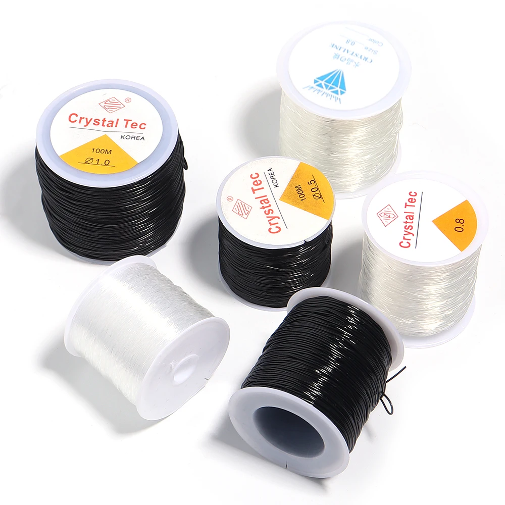 

0.4-1.5mm Elastic Crystal Thread Cord Beading Stretch Cords Line For Jewelry Making DIY Bracelets Necklace Beaded Accessories
