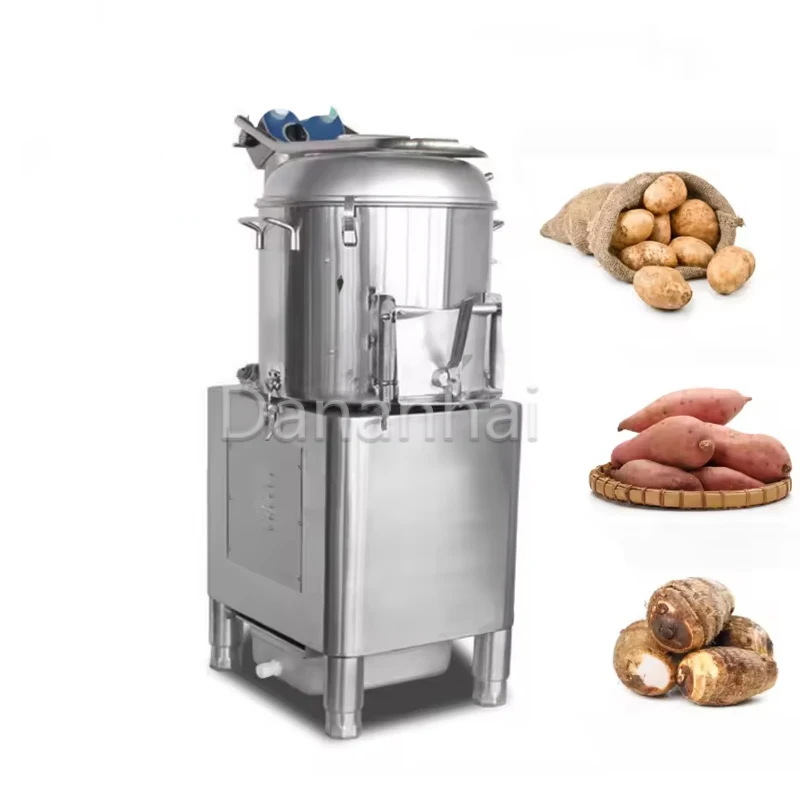 Efficient And Time-Saving Ginger, Potato, Taro Peeling Machine, Multifunctional Carrot Cleaning And Peeling Machine