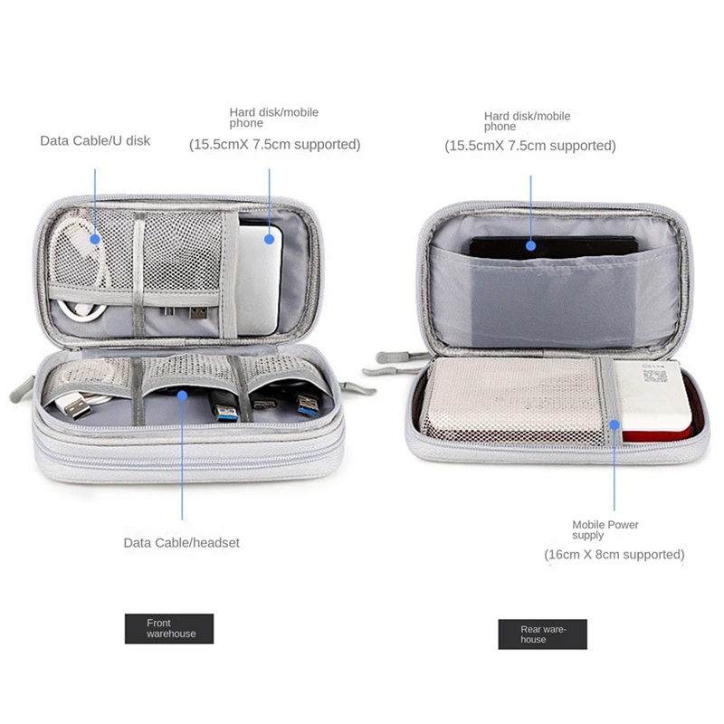 أفضل كابل محمول لتخزين الكابلات المقاومة للماء، منظم قابس شاحن كابل بيانات USB لمنظم إلكتروني للسفر