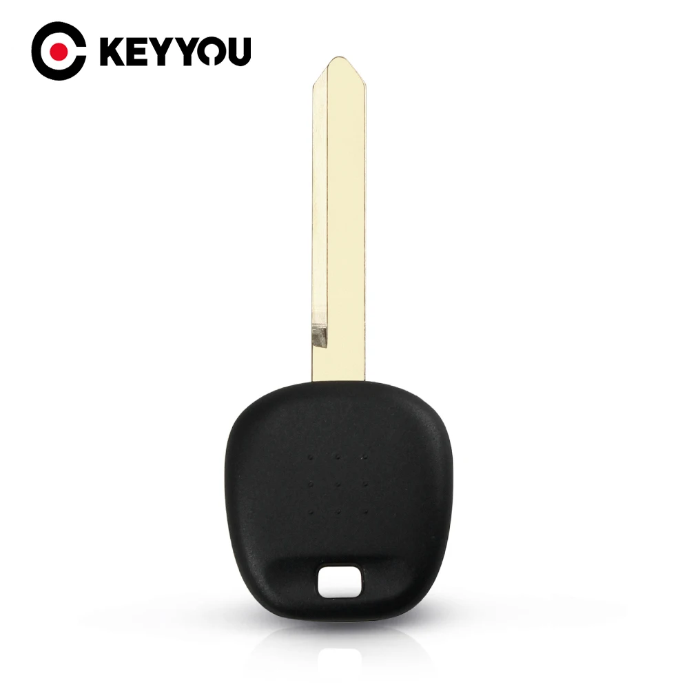 KEYYOU-carcasa de llave transpondedor de coche de repuesto para Toyota, sin Chip, hoja de llave sin cortar, TOY47