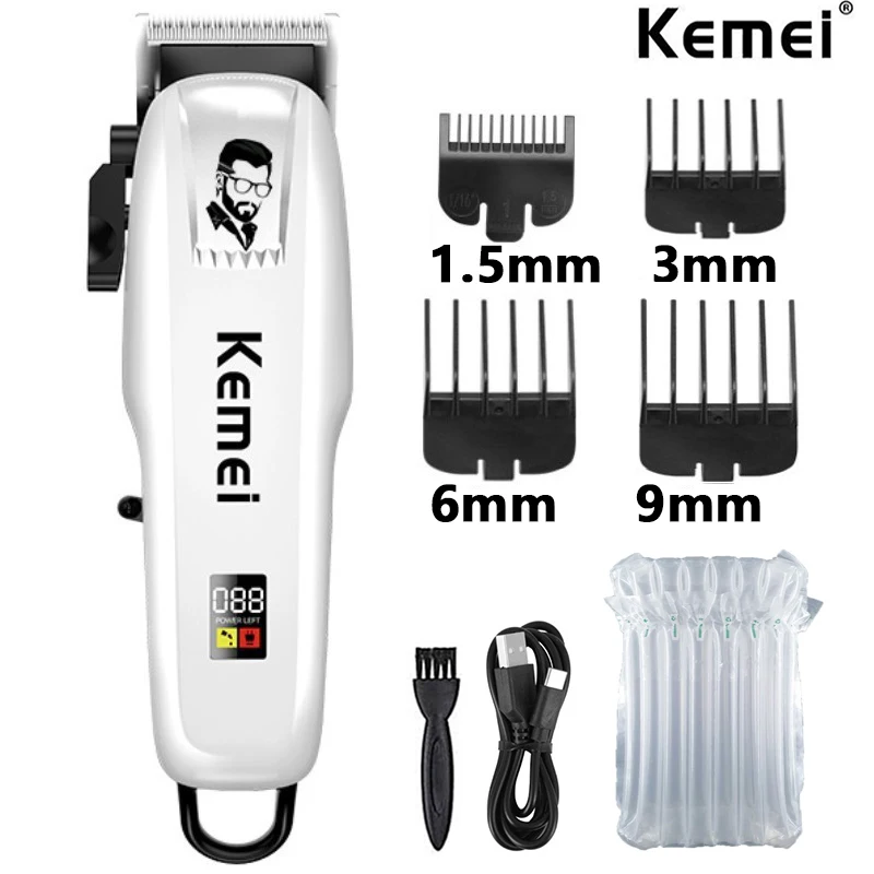 Kemei Elektrische Haarschneidemaschine Haarschnitt Drahtloser Trimmer Männer Professionelle Haarschneidemaschine Wiederaufladbare Haarschnitt Friseur 809A PG