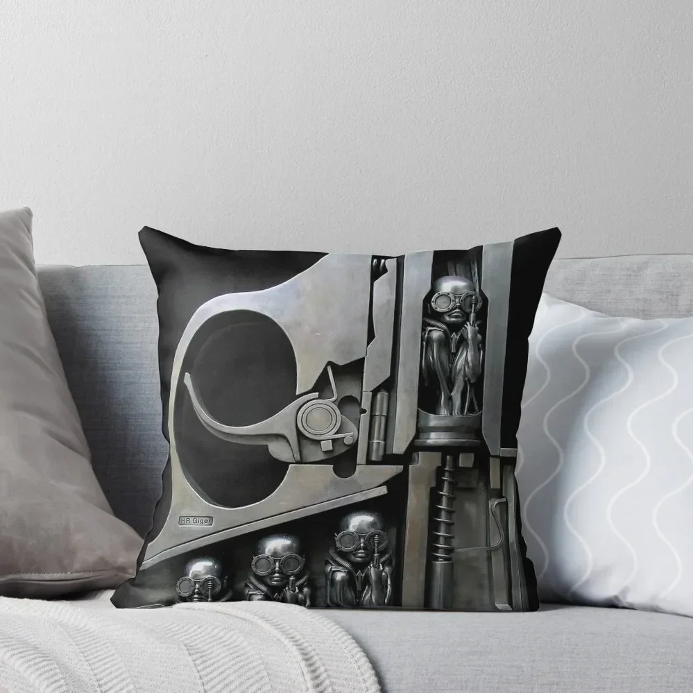 H.R. Giger - Sculpture Throw Pillow Luxury Pillow Case Covers For Sofas Pillowcases Bed Cushions pillow