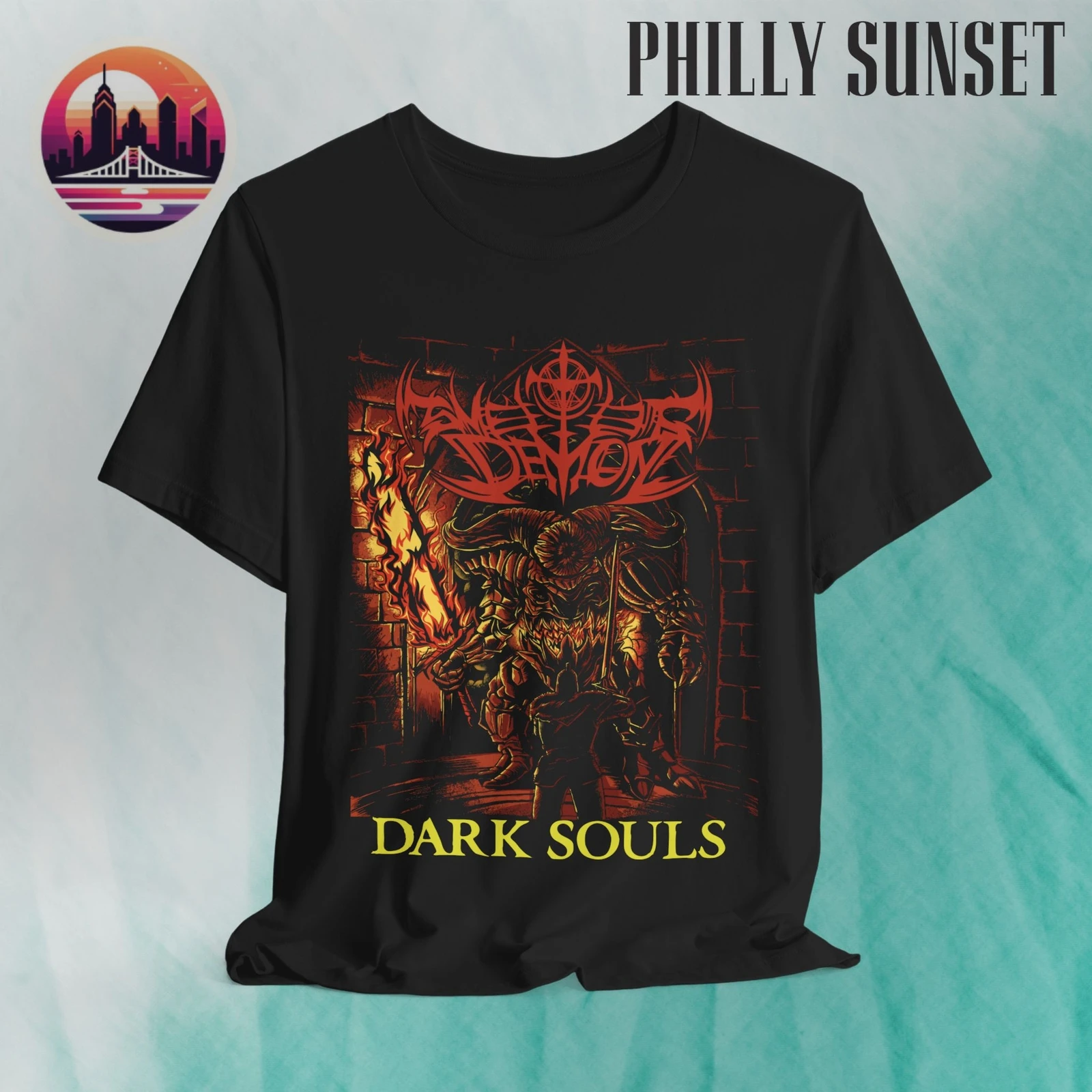 

Футболка Dark Souls 2 Smelter Demon, Bloodborne, Demons Souls, From Software, DS2 Kawaii Clothes Мужская одежда