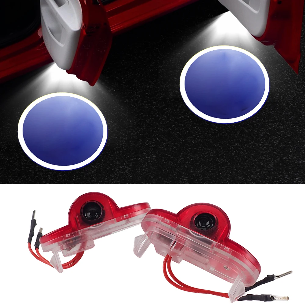 Golf para VW luz de puerta 2 uds VW Ghost Shadow lámpara LED insignia luz para Volkswagen Golf MK7 MK4 Bora Lavida Caddy VW luz de cortesía