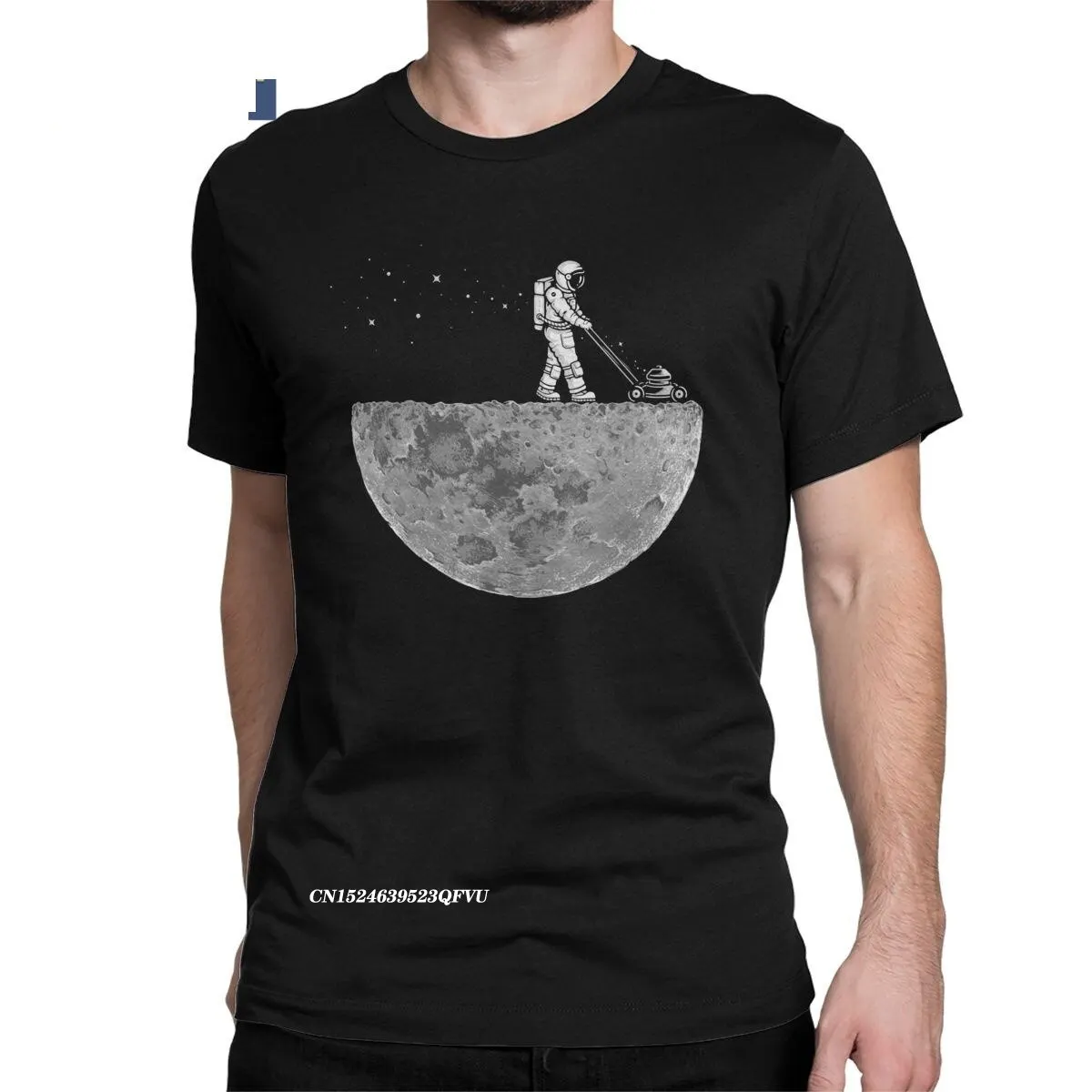 

Mown Lunar Cleaner Space Astronaut T-Shirts Men Hipster Cotton T Shirts Round Neck Graphic T Shirts Original Clothes