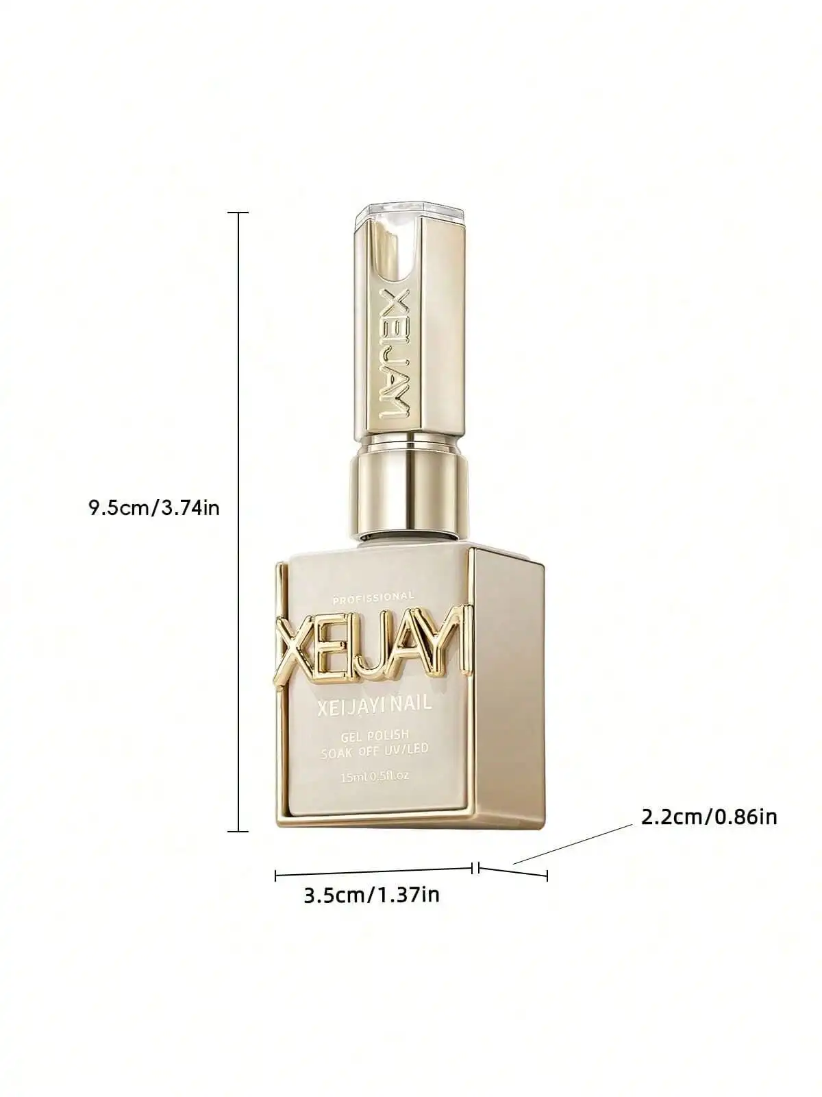 XEIJAYI 2個セット 15ml ブラウンジェルネイルポリッシュ、UV LEDソークオフジェル、セミパーマネント、DIYサロン品質ネイルアートジェル