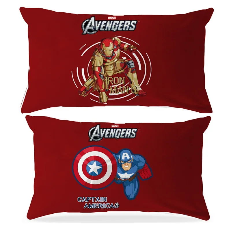 Disney Avengers Spiderman Captain America  Pillowcase Cover Throw Cushion Cover Decorative Pillows Case Living Room 40x65cm