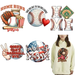 Sports Baseball Watercolor Pattern Iron on transfer for Children clothing dtf transfers ready to press Heat Transfer Printing
