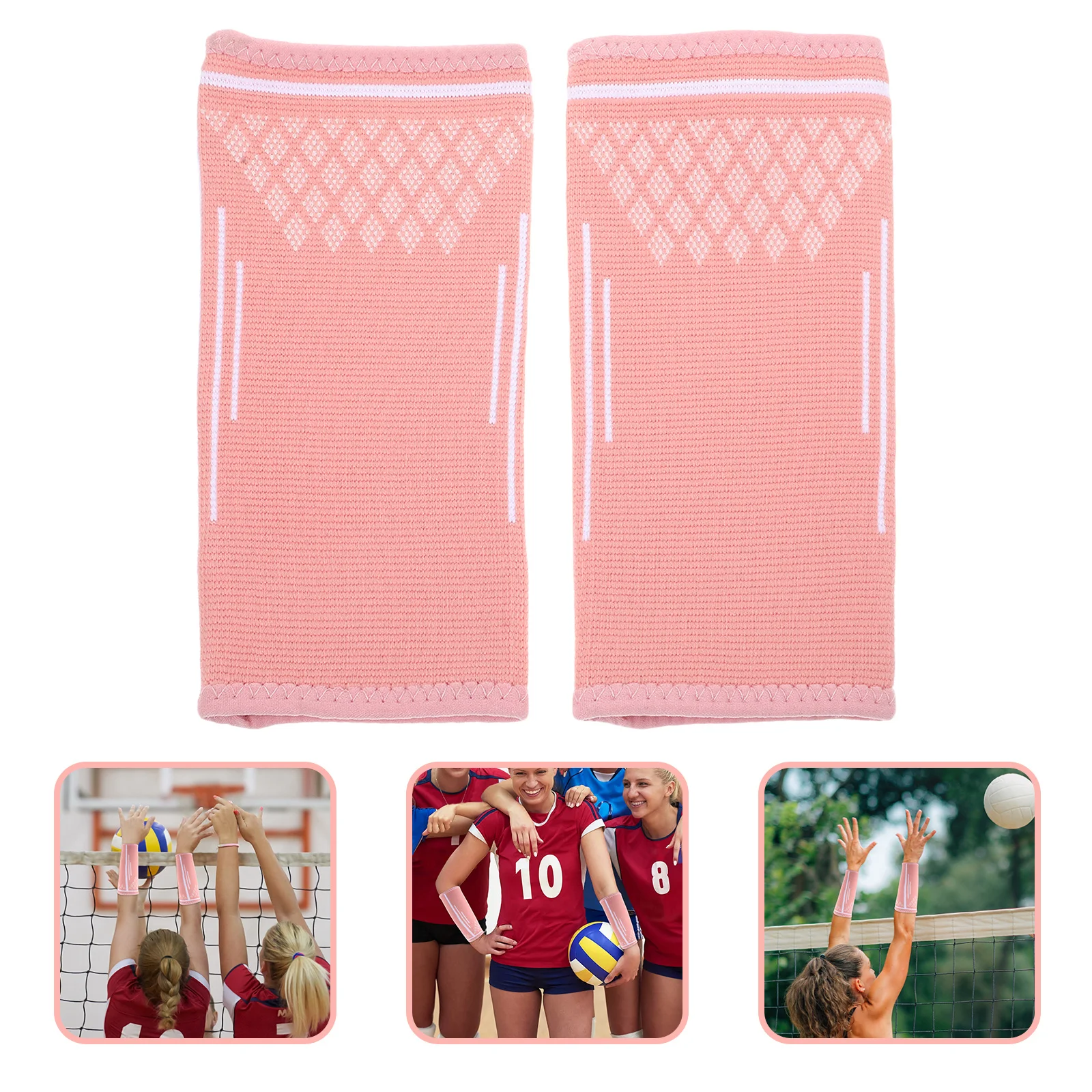 

1Pair Sports Wrist Protector Volleyball Sleeves Elastic Wrist Brace Compression Support Outdoor Arm Guard Sweat Absorbing