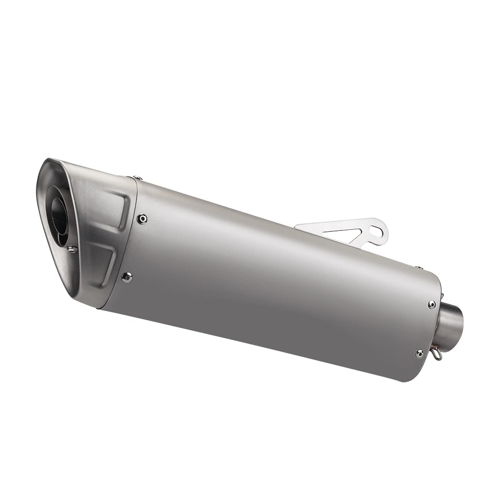 

Intelligent Library 51mm Universal Motorcycle Exhaust For R1 R3 R6 Ninja400 ZX6R CBR500 For M1 Mufflerr AK Titanium Alloy