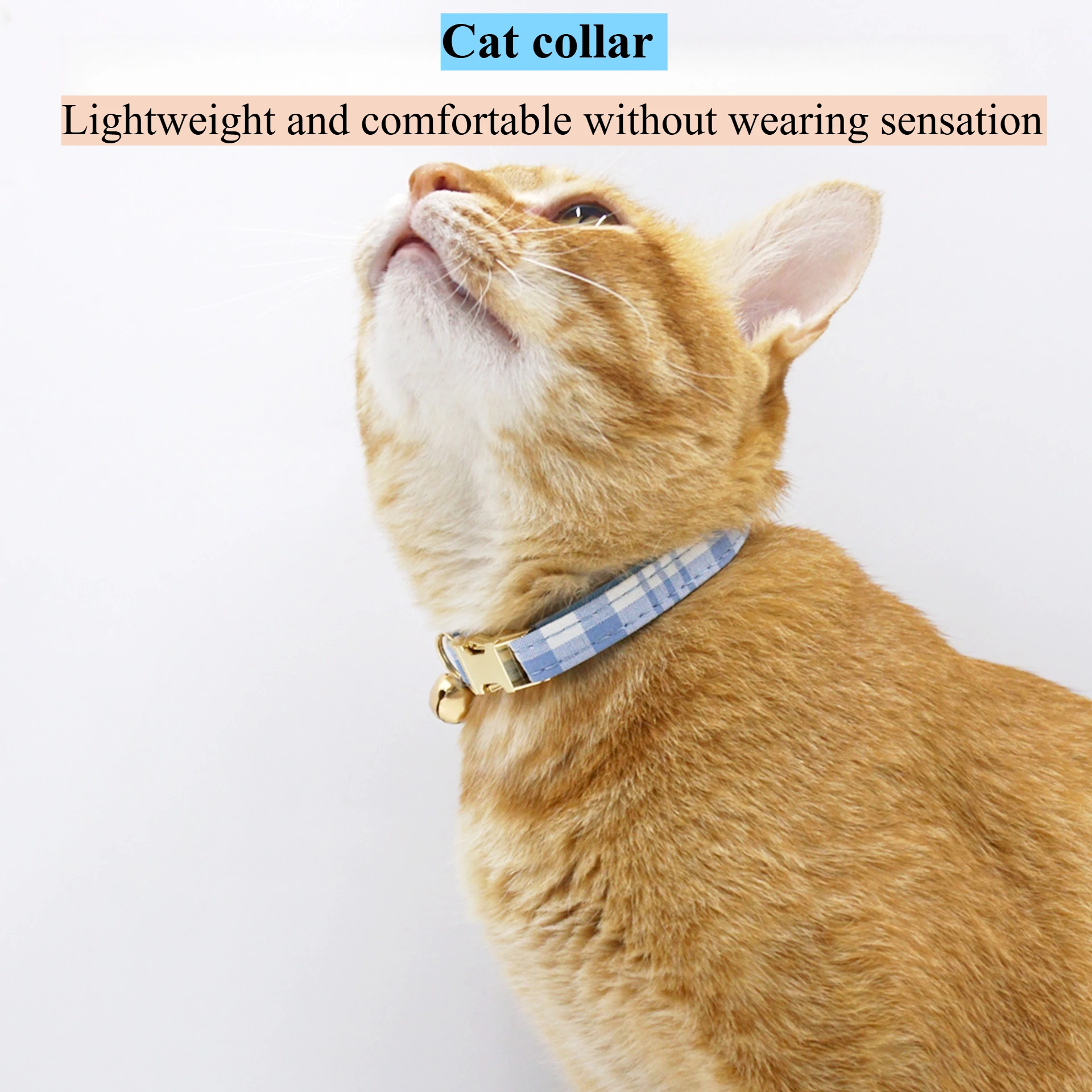 

Grid cat traction rope to prevent detachment leash polyester durable pink blue green yellow purple Pet Supplies collar gato
