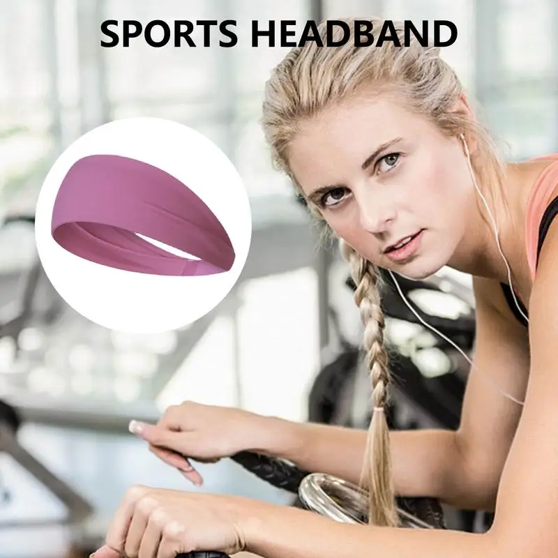 Sweatbands For Women Breathable Sports Headband Running Headband Lightweight Sweat Wicking Headband Athletic Headband For