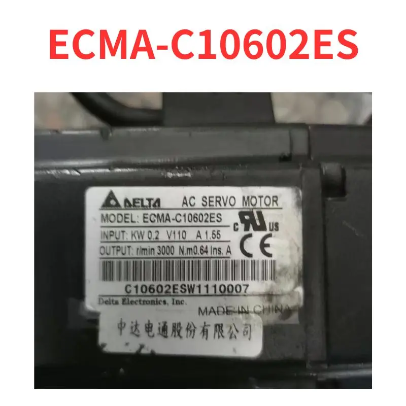 Second-hand    ECMA-C10602ES   servo motor    test  OK     Fast Shipping