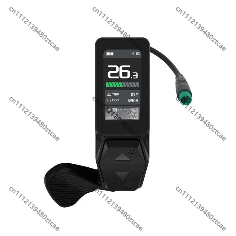 E-Bike LCD Display Integrated Thumb Shifter Meter Handlebar Mount Control Panel Electric Bicycle Dashboard Replacement