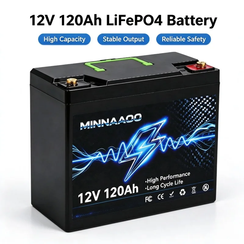 Neue Premium 12V 120Ah LiFePO4-Batterie mit langer Lebensdauer (8000 ...