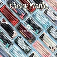 GMK Keycaps Clone Olivia Arctic Red Samurai 8008 Cherry Profile 173 Key Double Shot PBT Keycap for MX Switch Mechanicla Keyboard