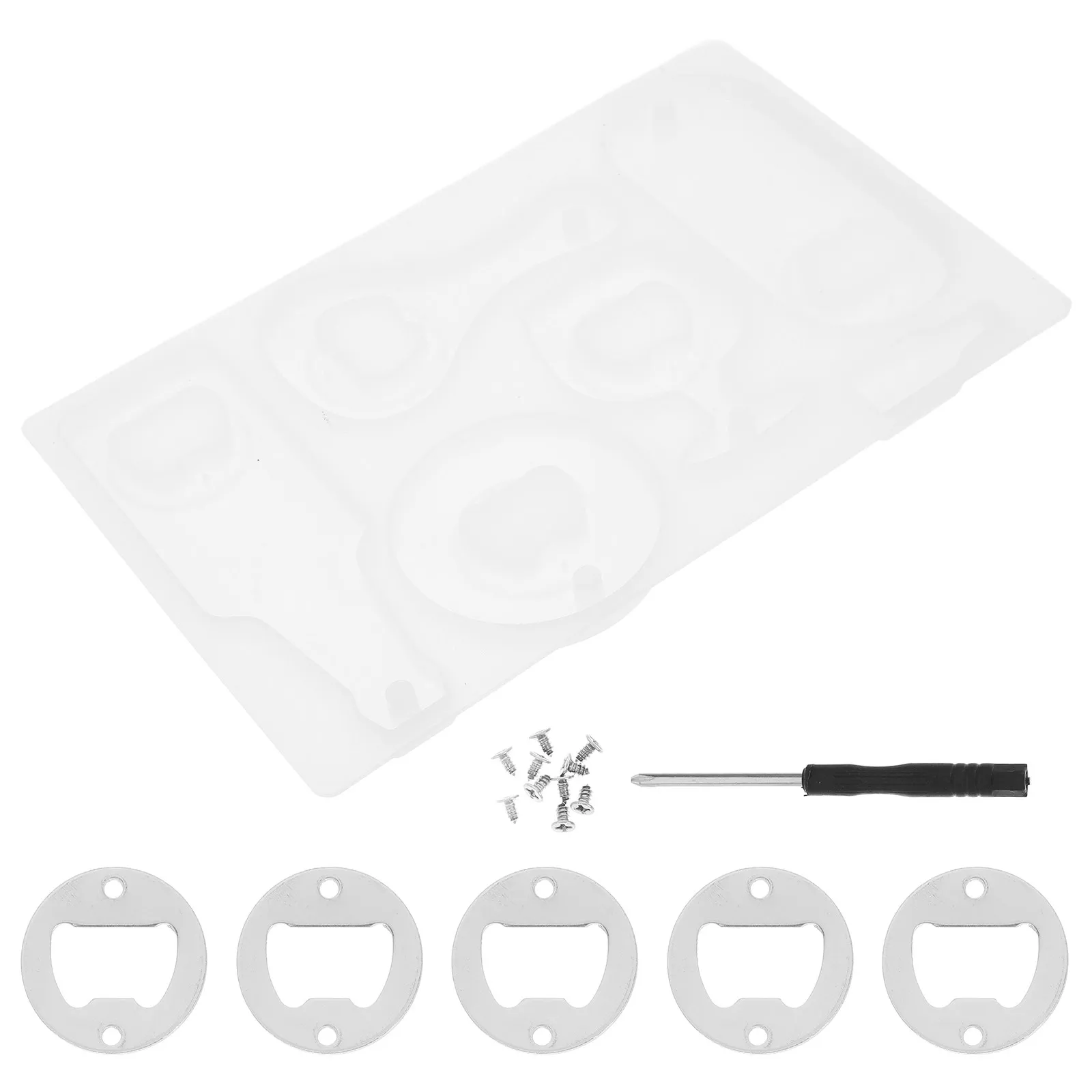 

1Set Resin Silicone Mold Set for Beer Bottle Opener Soda Beverage Opener DIY Craft Making Casting Mold Party Multi-Function