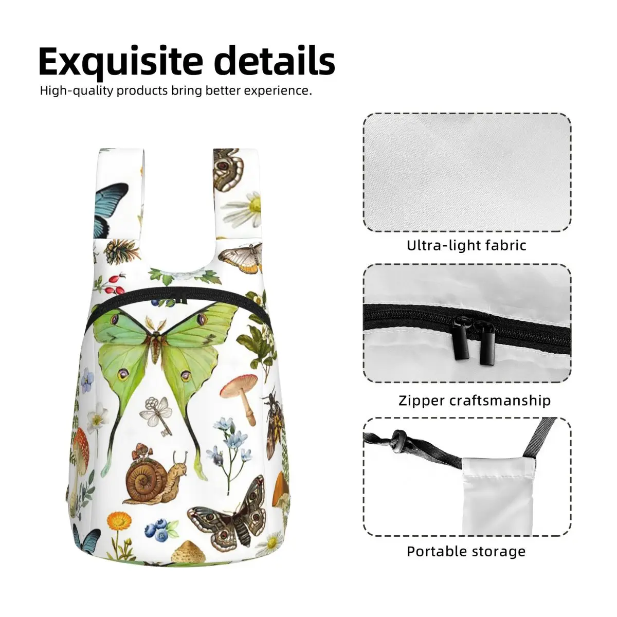 Whimsical Woodland Student Backpack School Bag Hiking Travel Daypack for Boys Girls Storage Bookbag Shoulder Bags