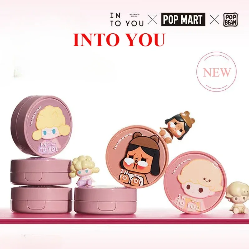 Into You Bubble Mart Co branded Series เครื่องสำอางแป้งคุชชั่นแป้งฝุ่นธรรมชาติติดทนนานแต่งหน้าน่ารักละเอียดอ่อน