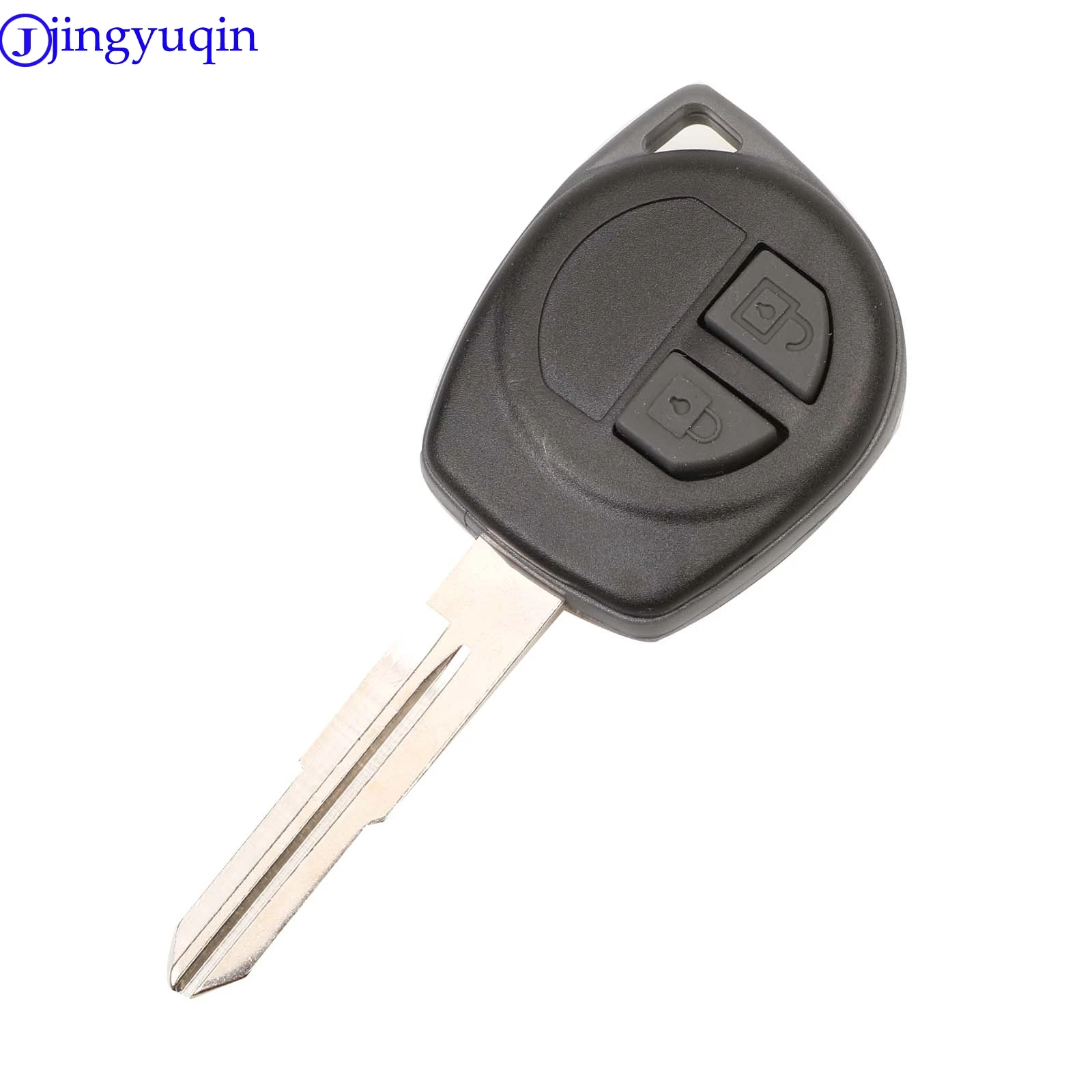 jingyuqin 2 Buttons Car Key Shell Fob Case+Rubber Pad For Suzuki Swift Grand SX4 Liana Aerio Vitara GRAND VITARA ALTO Jimny key