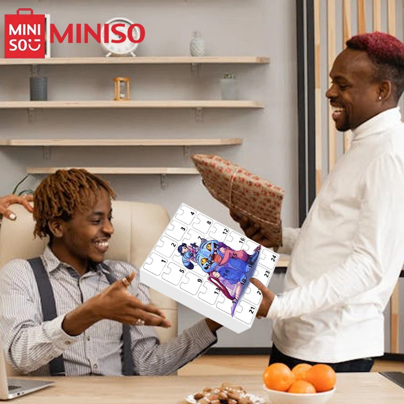 MINISO الساخن KPOP شيطان الصيادين عيد الميلاد تقويم القدوم المفاتيح اكسسوارات 24 يوما العد التنازلي التقويم المعلقات هدايا عيد الميلاد