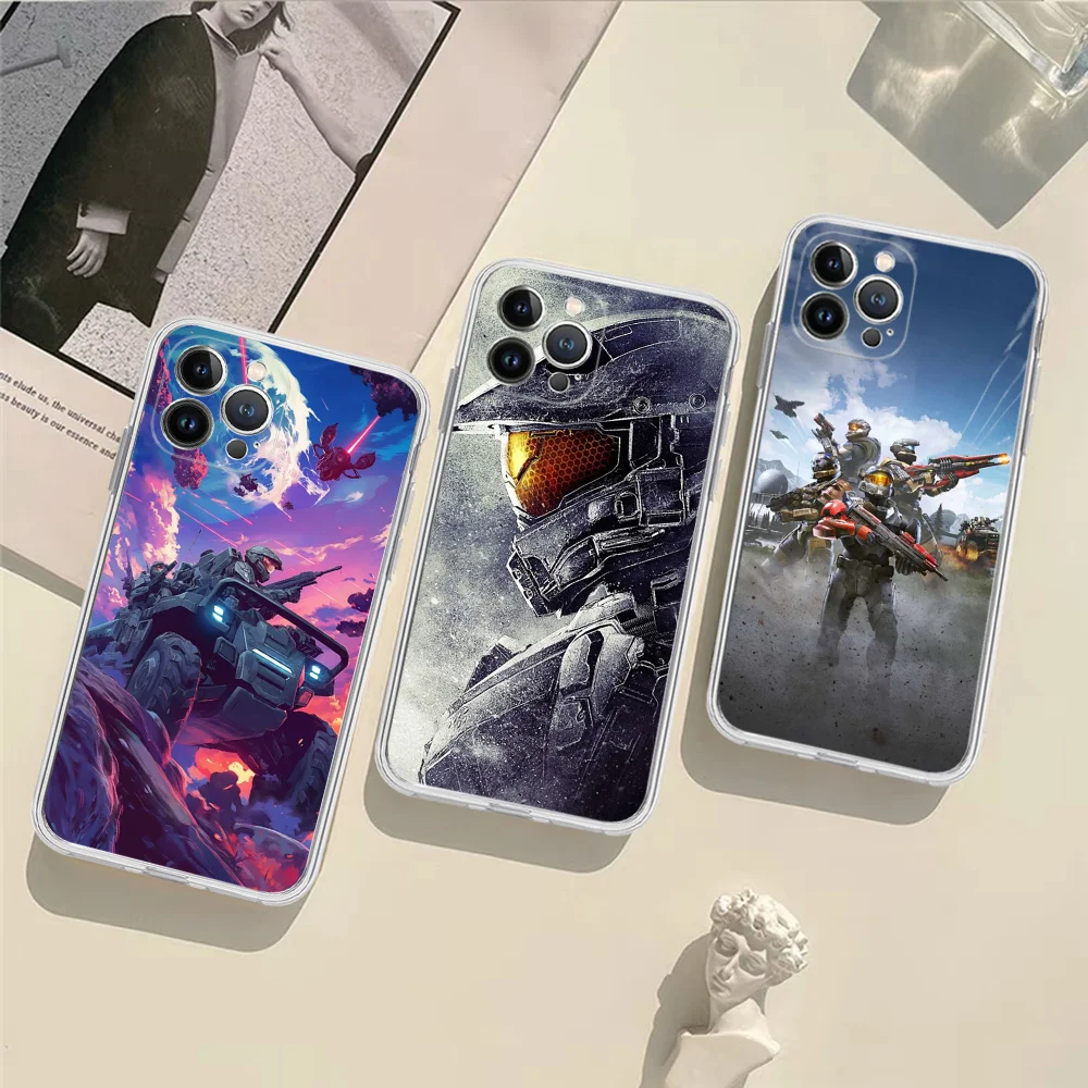 Game-H-Halos Franchise Phone Case Silicone Soft for iphone 15 14 13 12 11 Pro Mini XS MAX 8 7 6 Plus X XS XR Cover