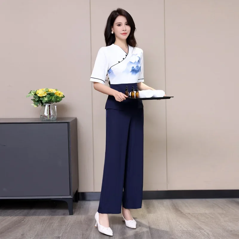 Foot Therapist Work Gowns for Women Beautician Uniform Suit Beauty Salon Estheticienne Uniform Massage Work Clothes Best Sellers